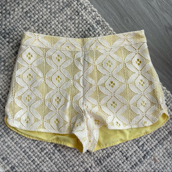 Aqua Pants - Aqua Lace Shorts in size small - NWOT